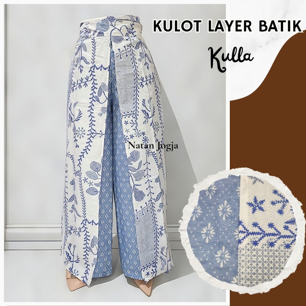 KULLA Kulot Layer Celana Kulot Layer Batik Modern Etnik