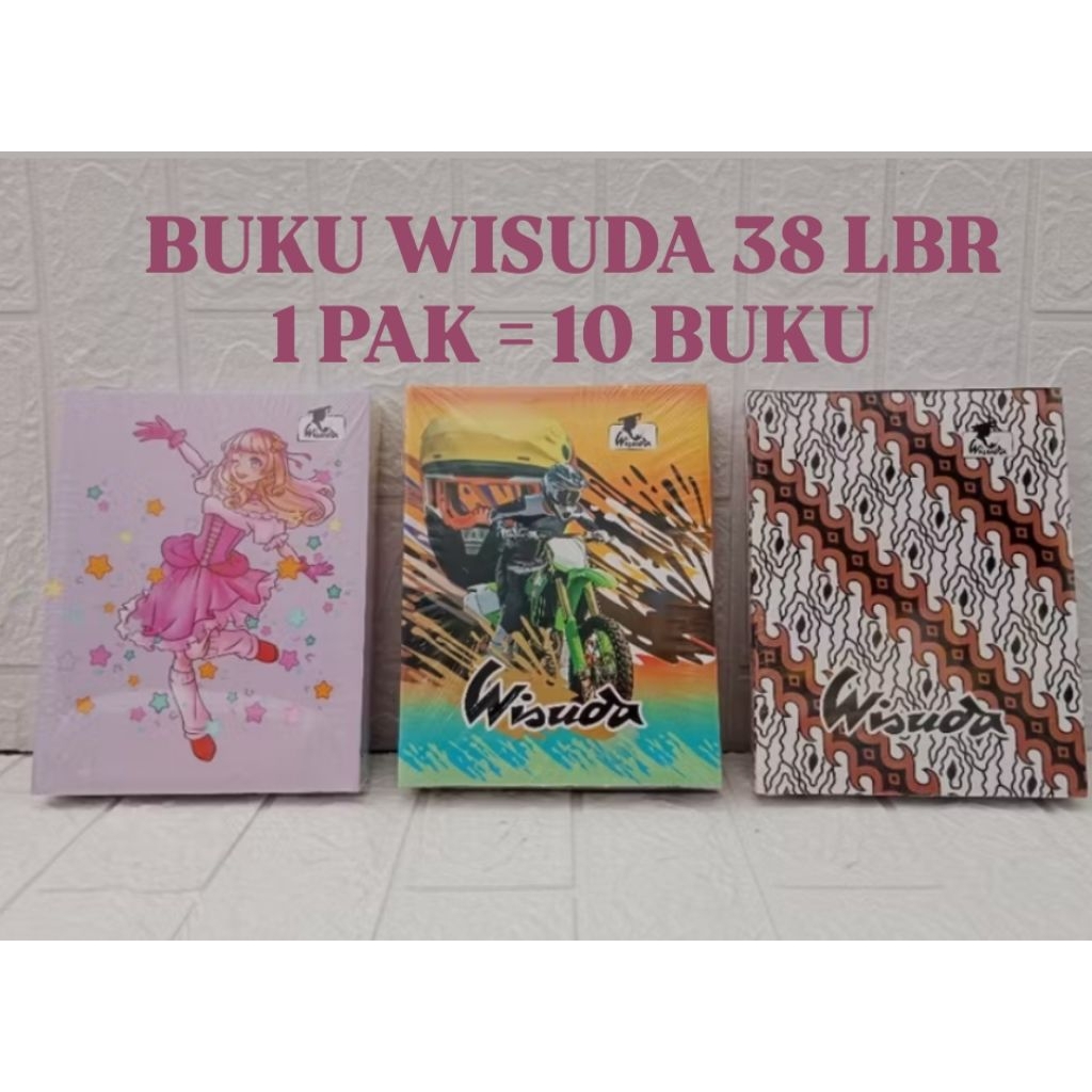 

(1 PAK) Buku Tulis WISUDA 38 Lembar / Buku Tulis Murah