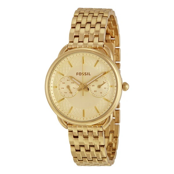 Fossil ES3714 Tailor Multifunction Gold Dial Gold tone Stainless Steel