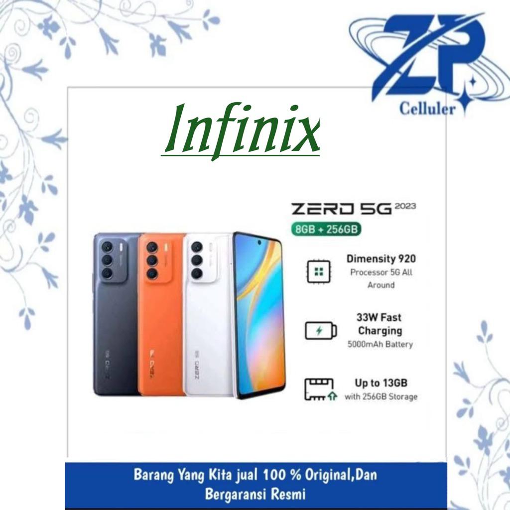 infinix zero 5g ram 8gb/rom 256gb garansi resmi infinix