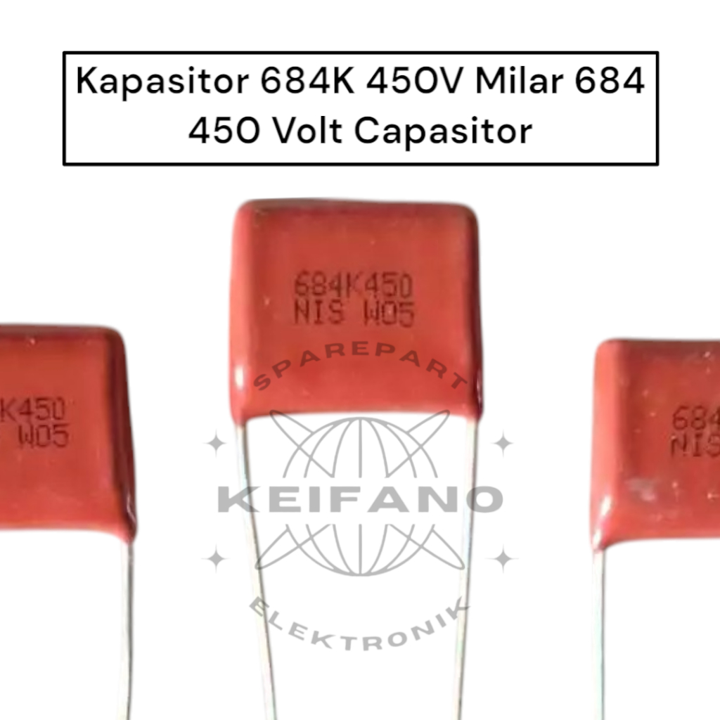 Kapasitor 684K 450V Milar 684 450 Volt Capasitor