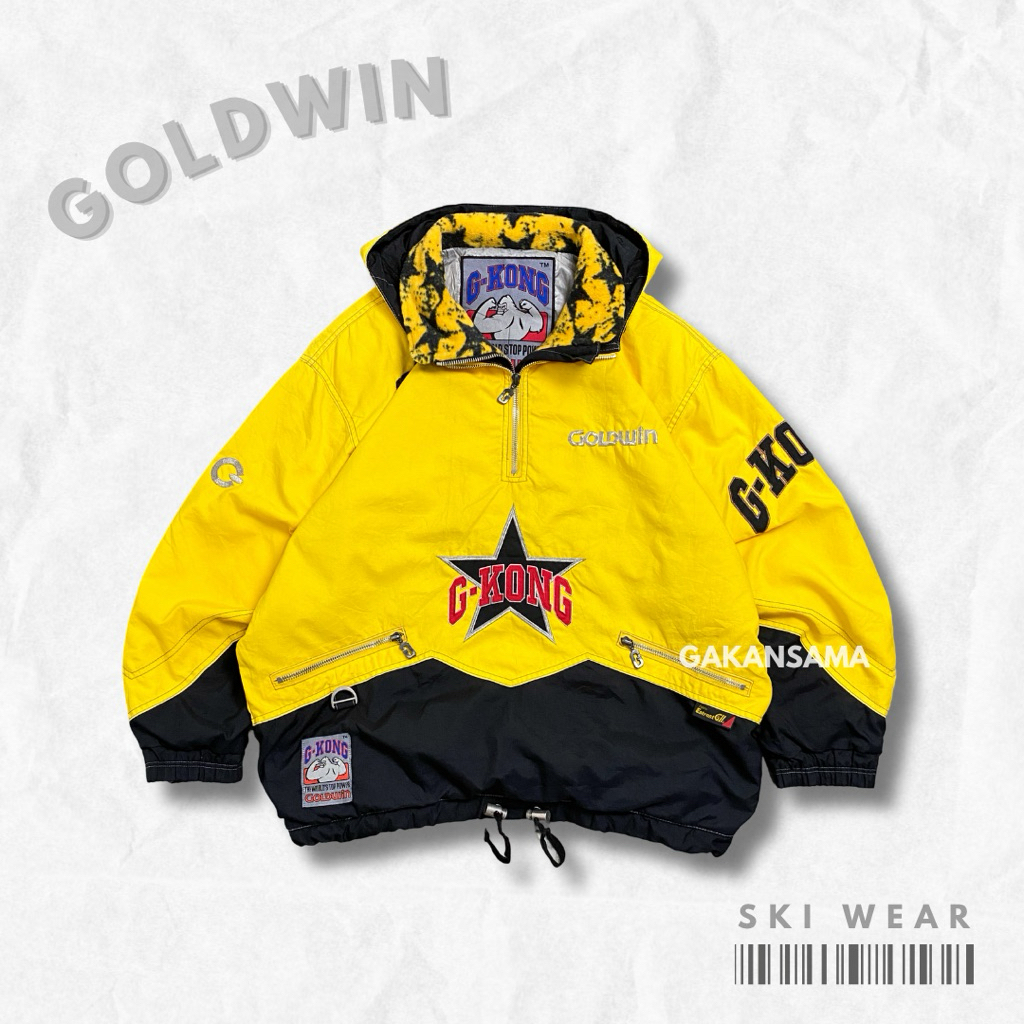 Jaket Vintage Goldwin G Kong Model Halfzip | Ski Wear Goldwin