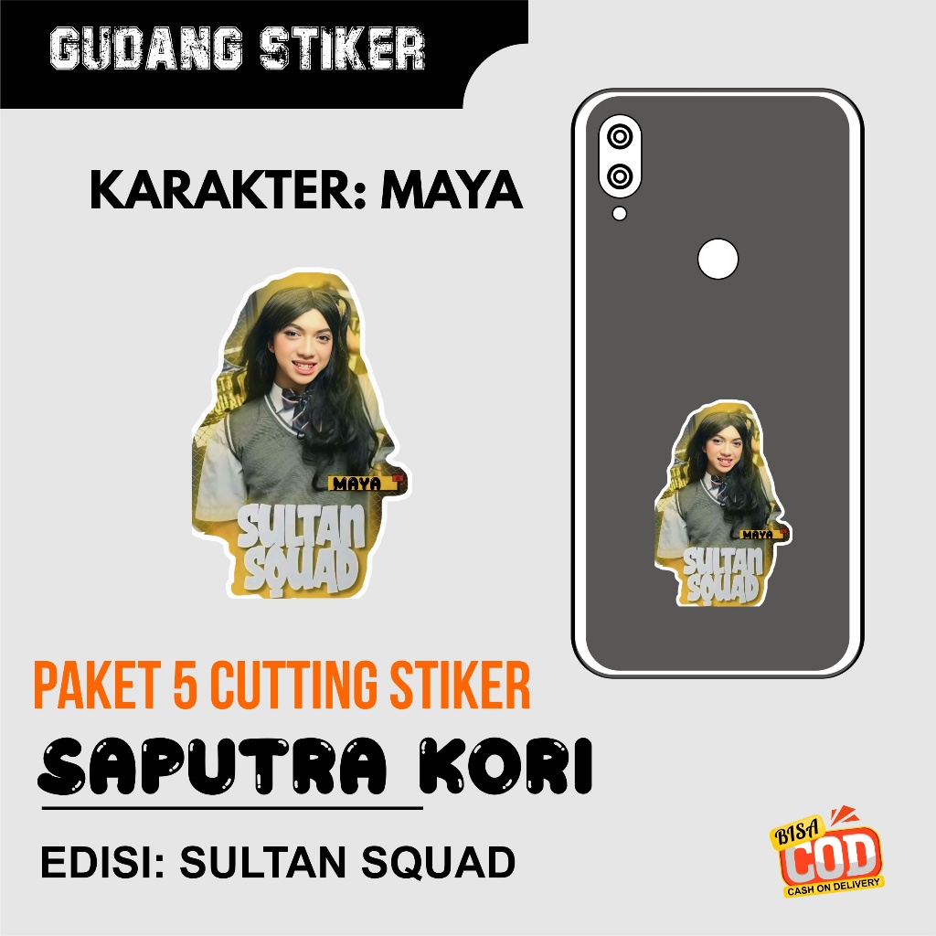 

Paket Stiker Cutting SAPUTRA KORI - Karakter Maya isi 5 Biji