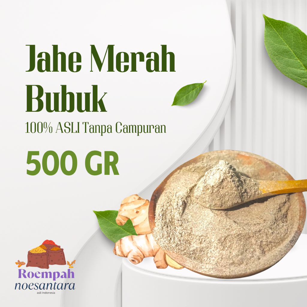 

500gr Jahe Merah Bubuk ASLI MURNI 100% Tanpa Campuran Bubuk Herbal Jamu Tradisional