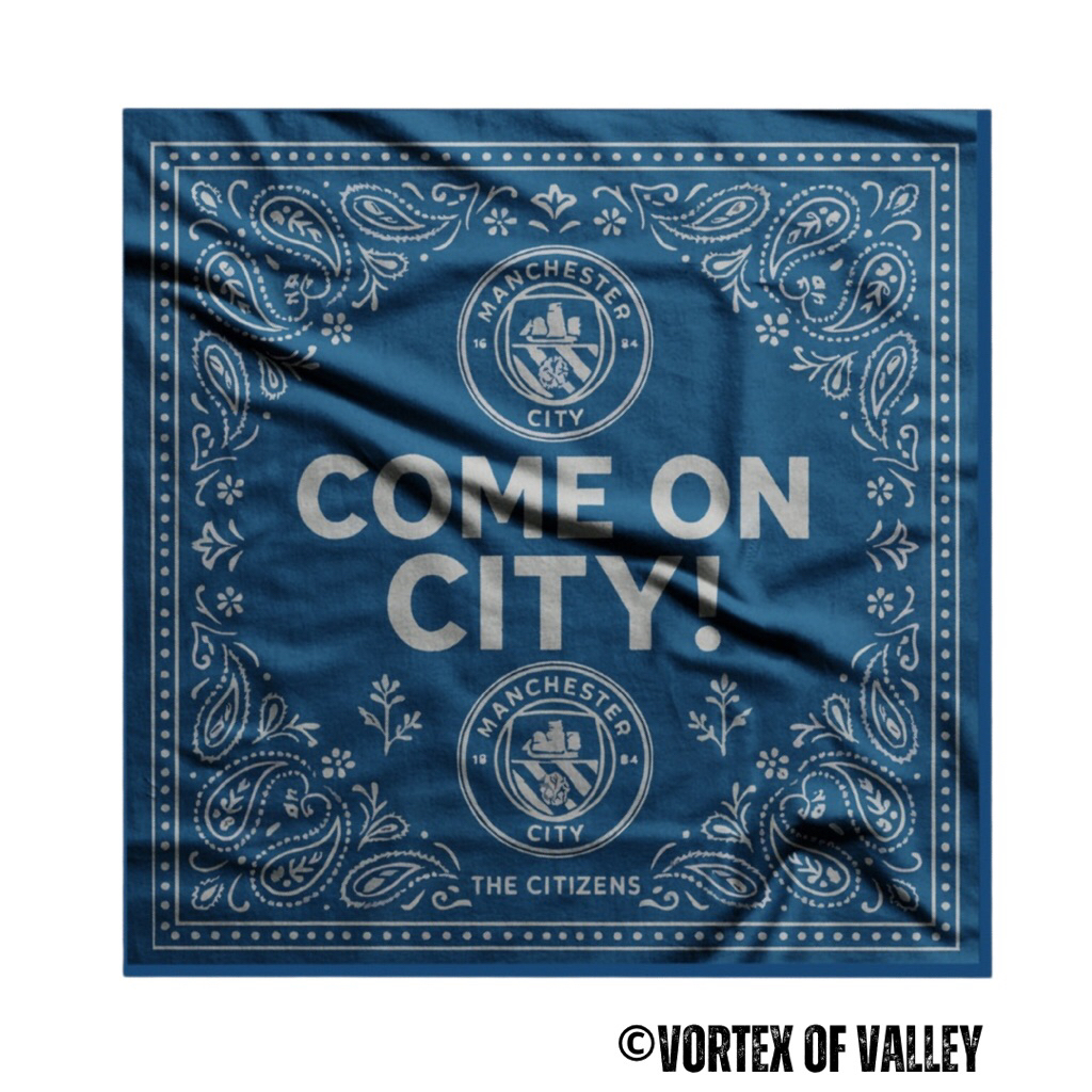 VoV - Slayer Bandana Syal Scarf Mask Premium Motif Klub Sepakbola Manchester City