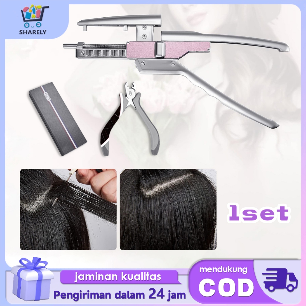 6D Hair Extension And Hair Removal Plier Kit Tang Sambung Rambut Traceless Hair Extension Connector