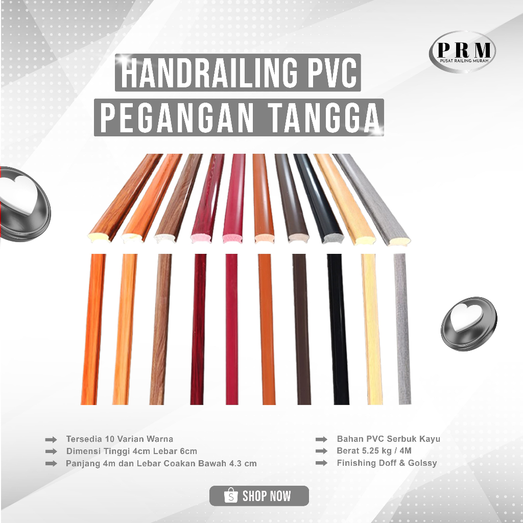 Handrailing PVC Pegangan Railing tangga