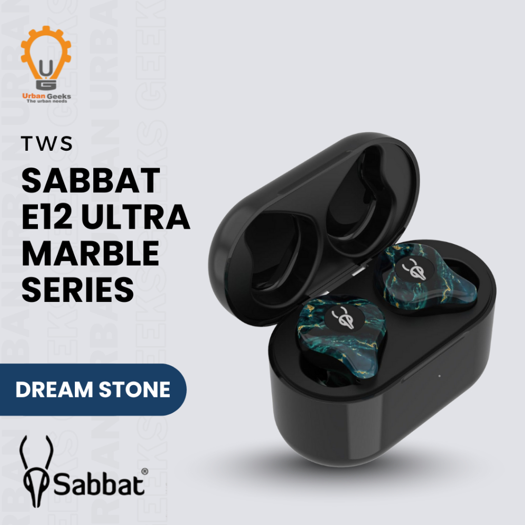 Sabbat E12 Ultra Dream Stone Marble TWS Headset 5.2 Qualcomm Aptx