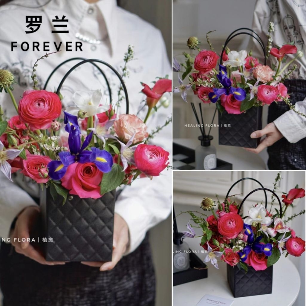 

[FLOWER BAG WARNA] MINIMAL 3 PCS!!! Flower Packing Paper Bag, Tas Bloom Bag, Handbag Tas Bouquet Flower / Buket Bunga, Tote Bag Kantong Handbouquet, Paper Bag Buket Bunga, Flower Packaging untuk Hampers Valentine