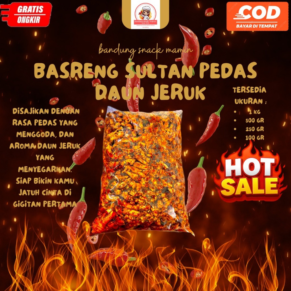 

BASRENG SULTAN BANDUNG 1KG VIRAL PEDAS DAUN JERUK BUMBU MELIMPAH