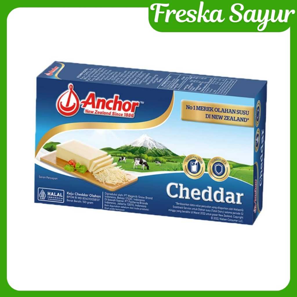

Anchor Cheddar Keju Block Asli New Zealand Box 150 gr