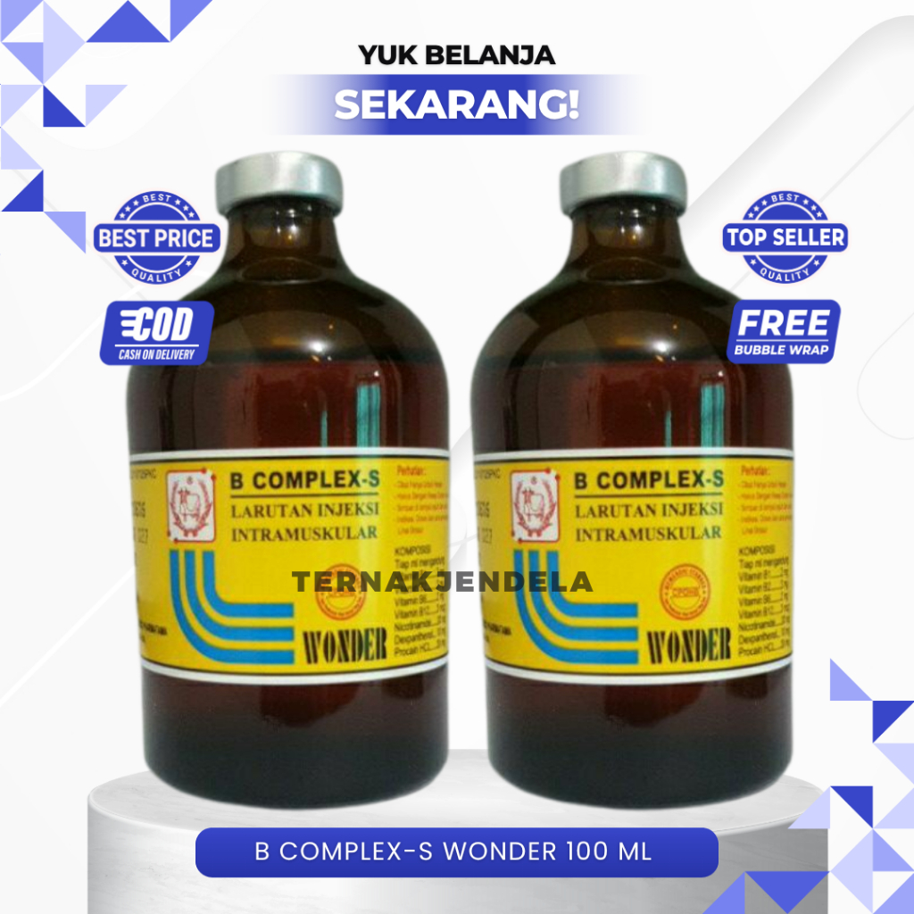 B COMPLEX-S WONDER 100 ml - Vitamin B Kompleks Hewan - B Complex