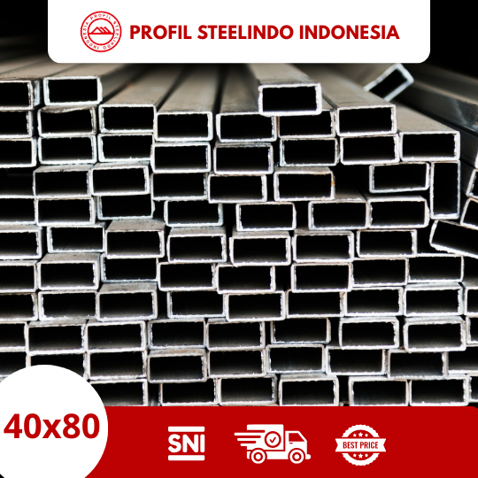 Hollow Galvanis 40x80 Tebal 1.2mm SNI