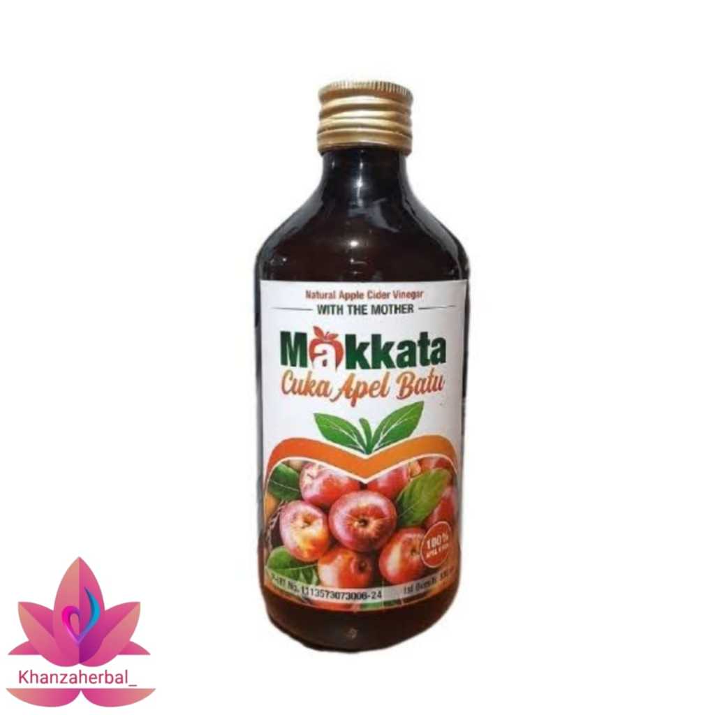 Cuka Apel Makkata 330 Ml Original | Makkata Cuka Apel Batu | Cuka Apel With The Mother