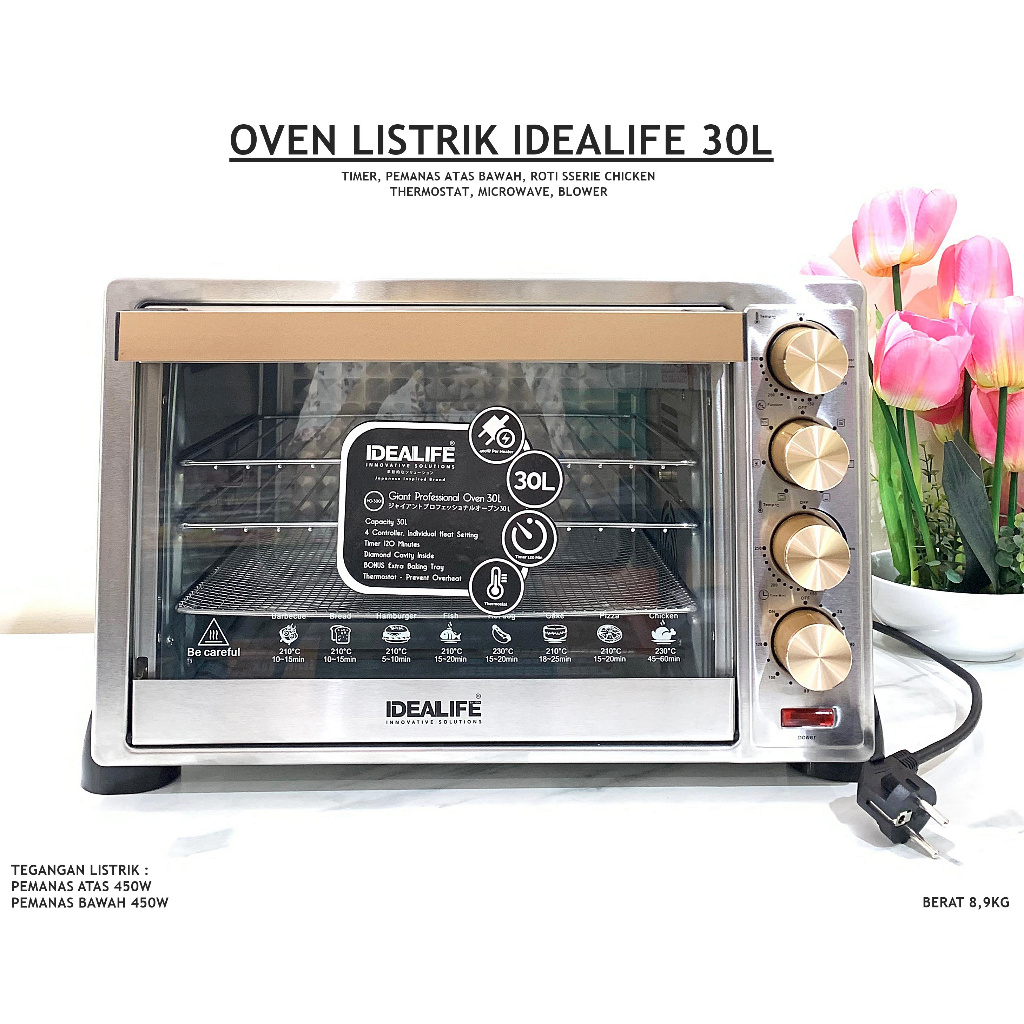 OVEN LISTRIK IDEALIFE 30L