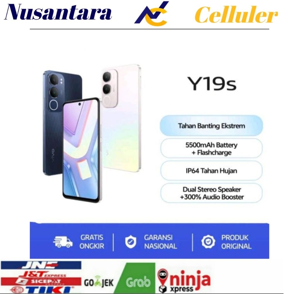 HP VIVO Y19S RAM 4 GB ROM 128 GB [Vivo Y19s 4/128 GB] Garansi resmi