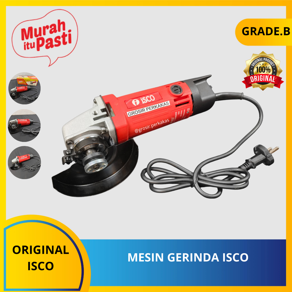 MESIN GERINDA ISCO/KODAI - grenda gerinda tangan 4" isco/ angle grinder isco. [B][#MESIN]