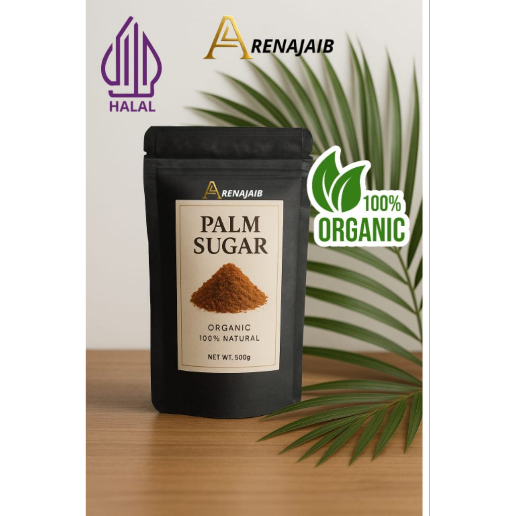 

Gula Aren Semut/Palm Sugar 500gr 100℅ Organic