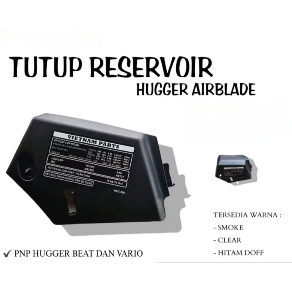 Cover Tutup Hugger Reservoir Vario 125 150 LED All New
