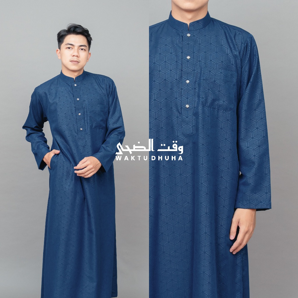BIG PROMO WAKTU DHUHA - Jubah Malik Gamis Slimfit Pria Lengan Panjang Premium