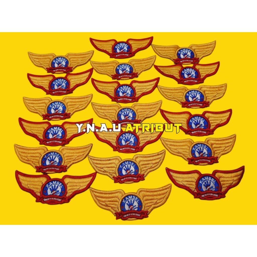 Atribut Polri Pin Kamsel Polri Bordir 3D Exclusive