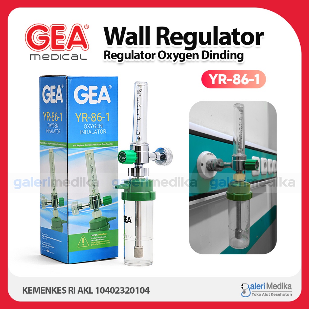 Regulator Oksigen Dinding GEA YR-86-1 / Regulator Oksigen GEA YR 86-1 / Regulator GEA