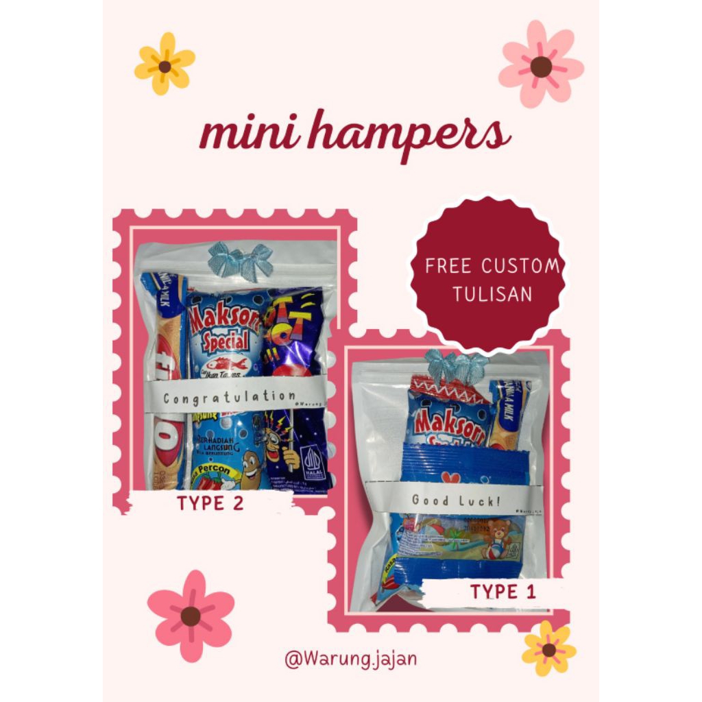 

MINI GIFT | MINI SNACK | MINI HAMPERS | FREEBIE TERMURAH MINIMAL ORDER 5 PCS