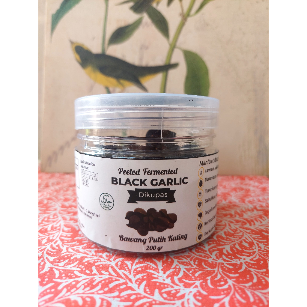 

Black Garlic KUPAS Kualitas Premium 200 gram 100% Halal - Untuk Kesehatan Jantung & Obat Diabetes