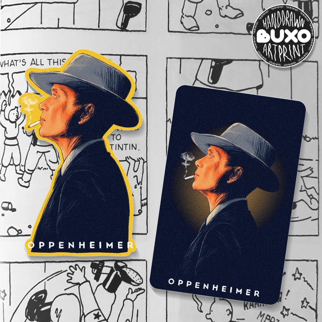 

buxo - OPPENHEIMER vinyl sticker / sticker film movie series lucu