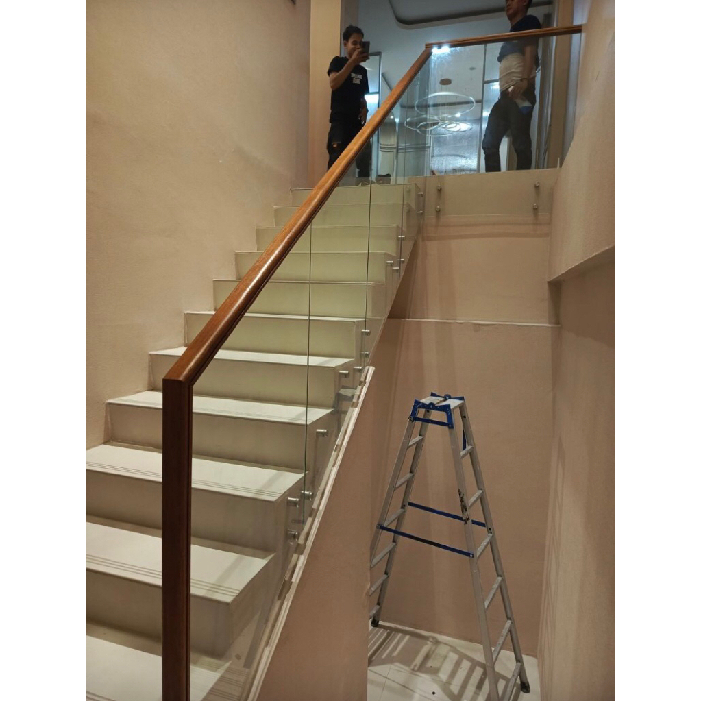 Ralling kaca 10 mm tempered