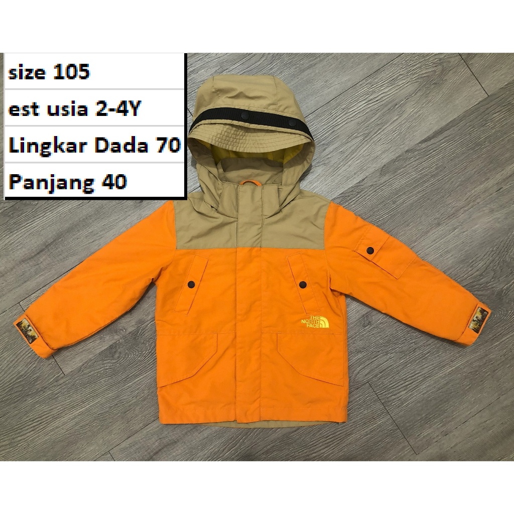 Jaket TNF Seri ECWCS Anak Outdoor Waterproof Premium Second Preloved