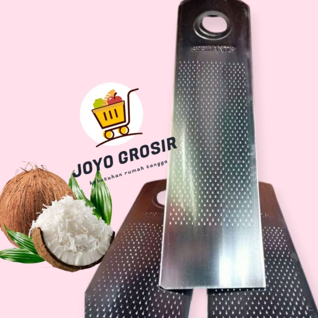 Parut kelapa TEBAL manual stainless steel