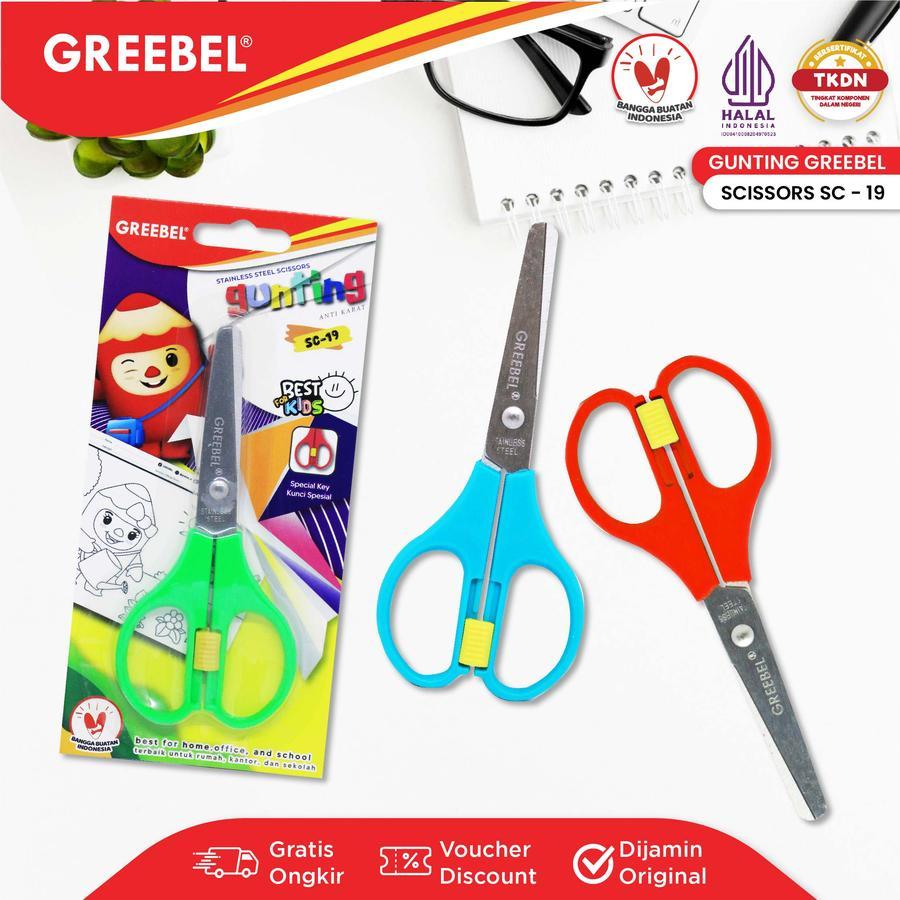 

TBMO GREEBEL Gunting Mini Gunting Anak (GUNTING SC-19) / Gunting Kertas / Gunting Sekolah