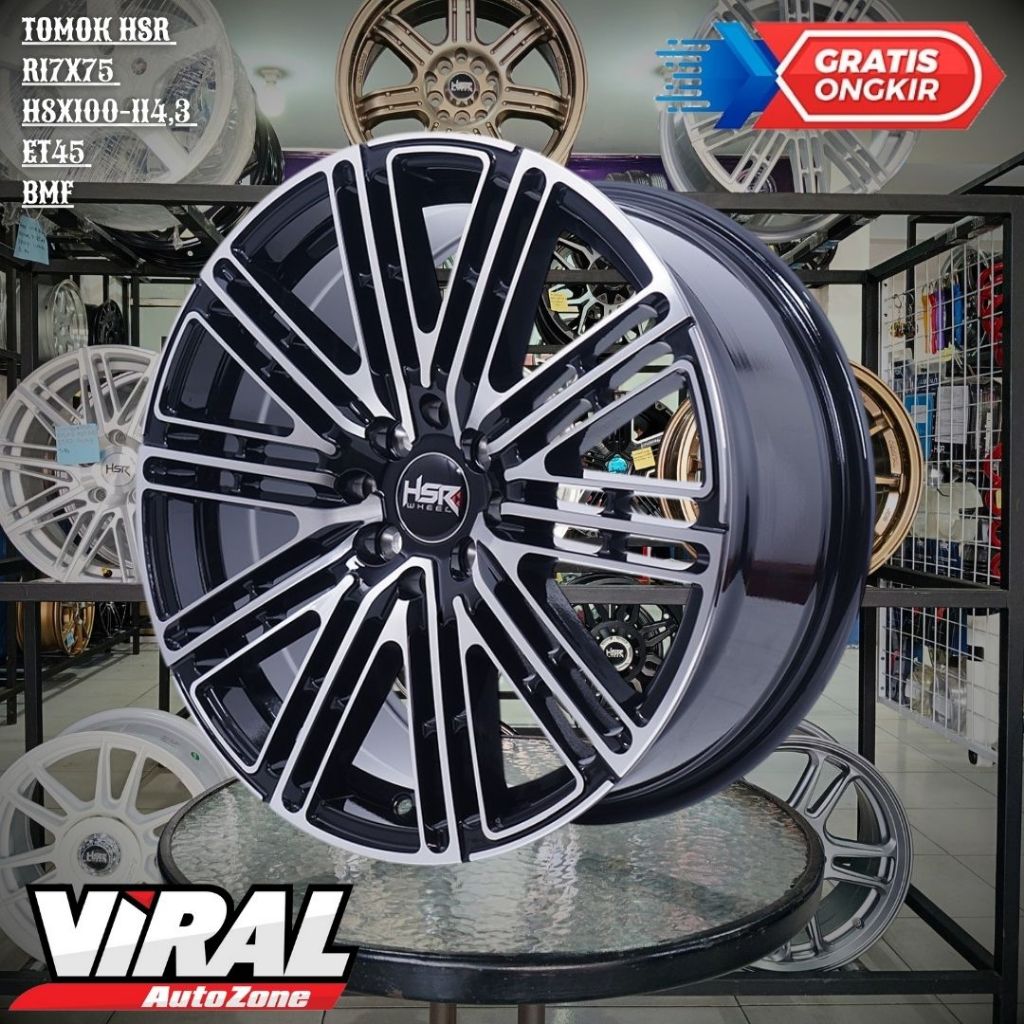 Velg MOBIL Grand Livina,AVANZA,EVALIA,BALENO RING 17 R17 - HSR TOMOK Lobang baut 8