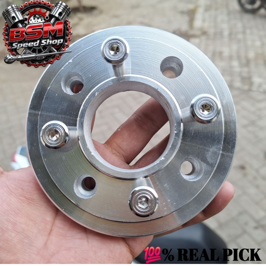 PLENDES ADAPTOR CAKRAM BELAKANG MATIC UNIVERSAL HONDA VARIO BEAT PCX NMX AEROX DENGAN BAUT