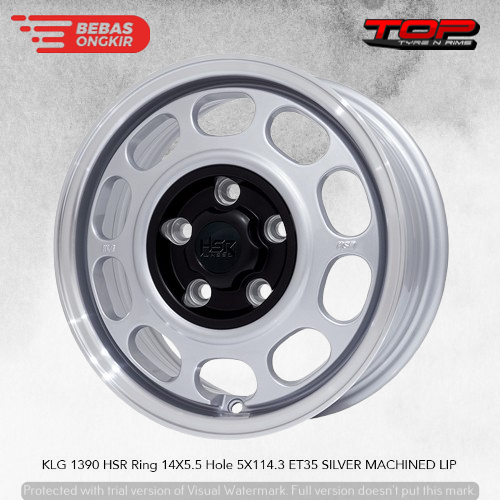 Velg Kaleng Buat Mobil Luxio Grandmax R14 Lubang 5X114,3 Warna Silver HSR KLG Murah