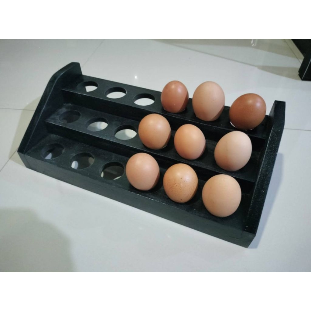 rak dapur/rak telur/rak telur kayu susun