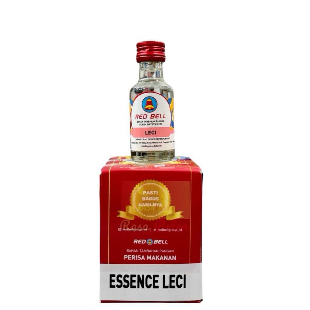 

RED BELL ESSENCE (BENING) 30 ml LECI / LYCHEE Halal BPOM RI COD Satuan / Lusinan