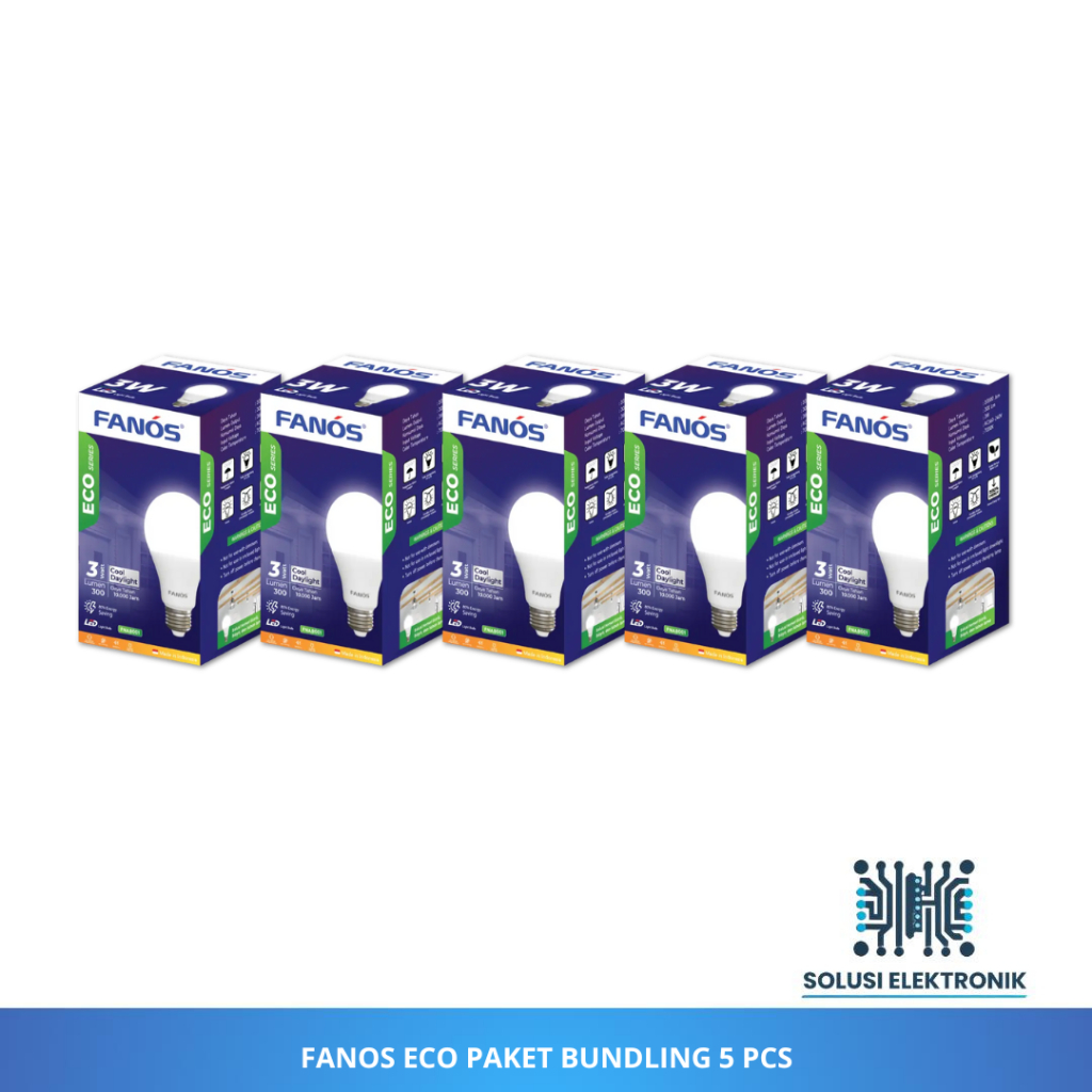 FANOS Eco 3-Watt Paket 5pcs cool daylight