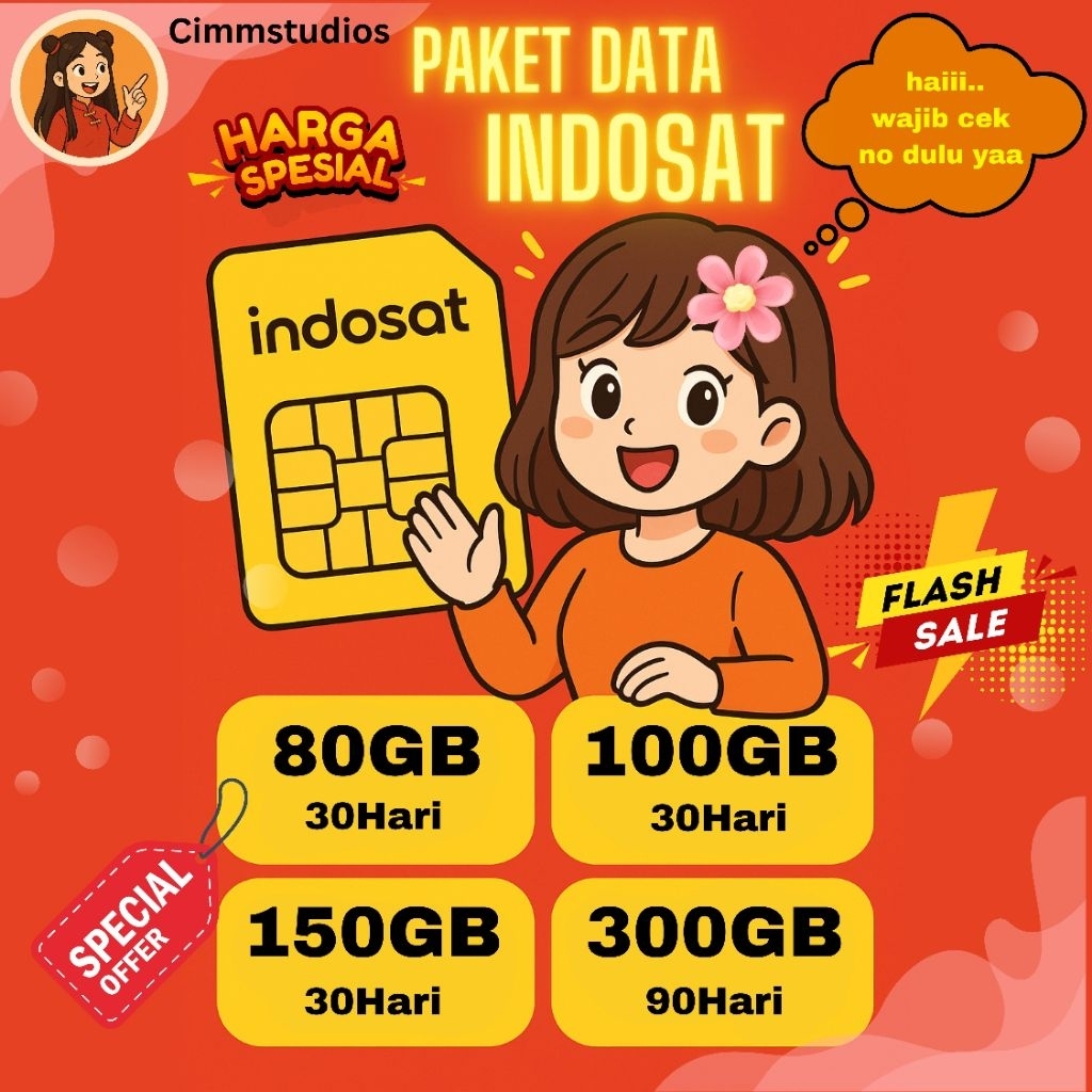 Kuota Indosat Diskon 50GB 100GB 150GB 300GB Wajib Cek Nomor Dulu l Cimmstudios