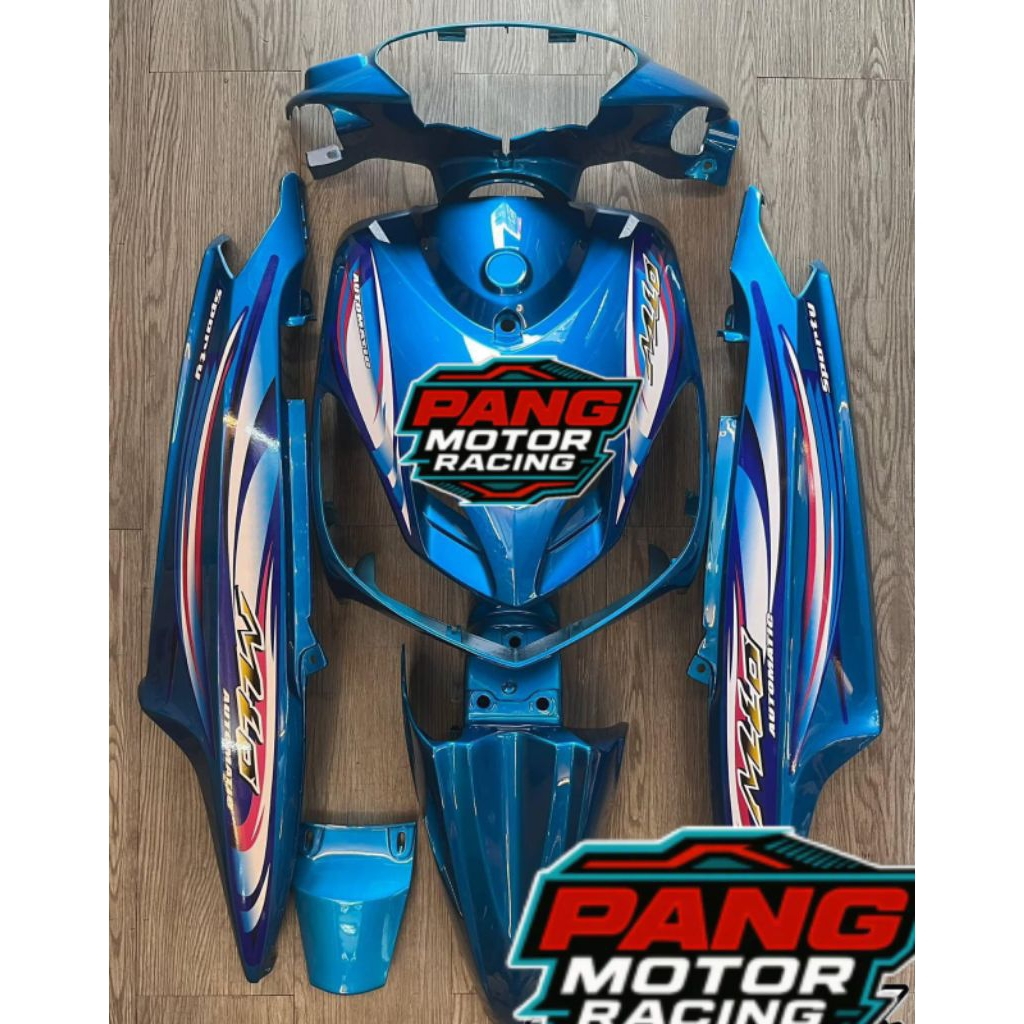 Body set MIO SMILE Biru Striping custom Body fulset mio smile biru