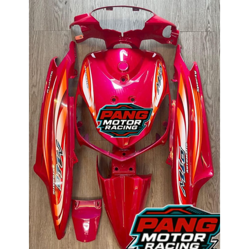 Body Set MIO SMILE MERAH FERARI Custom striping Body fulset mio smile merah