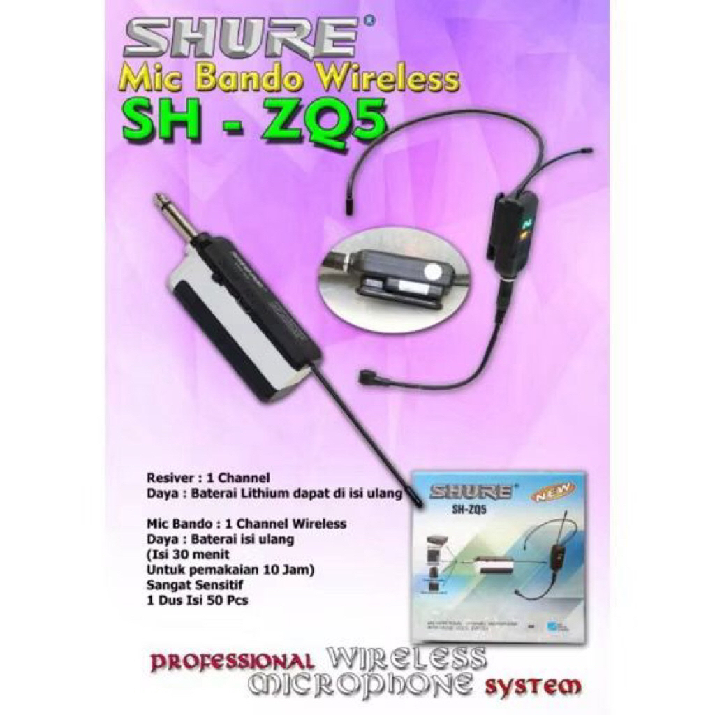 Mic bando wireless / mic imam wireless / mic senam wireless microphone bando wireless zQ5