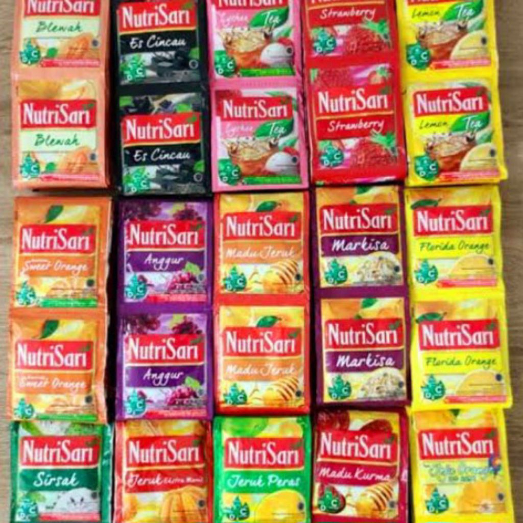

10 Sachet NutriSari Renceng Aneka Rasa , ALL Varian Nutri Sari