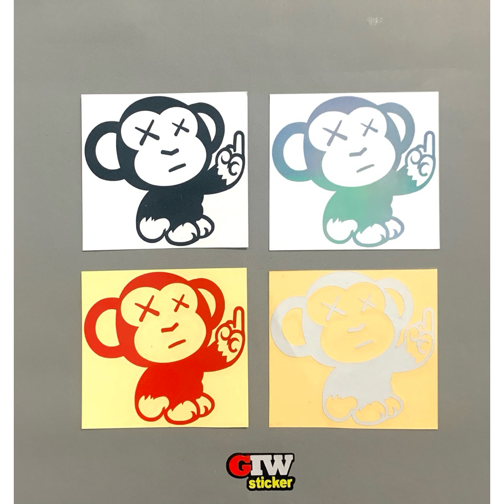 sticker monkey jdm cutting