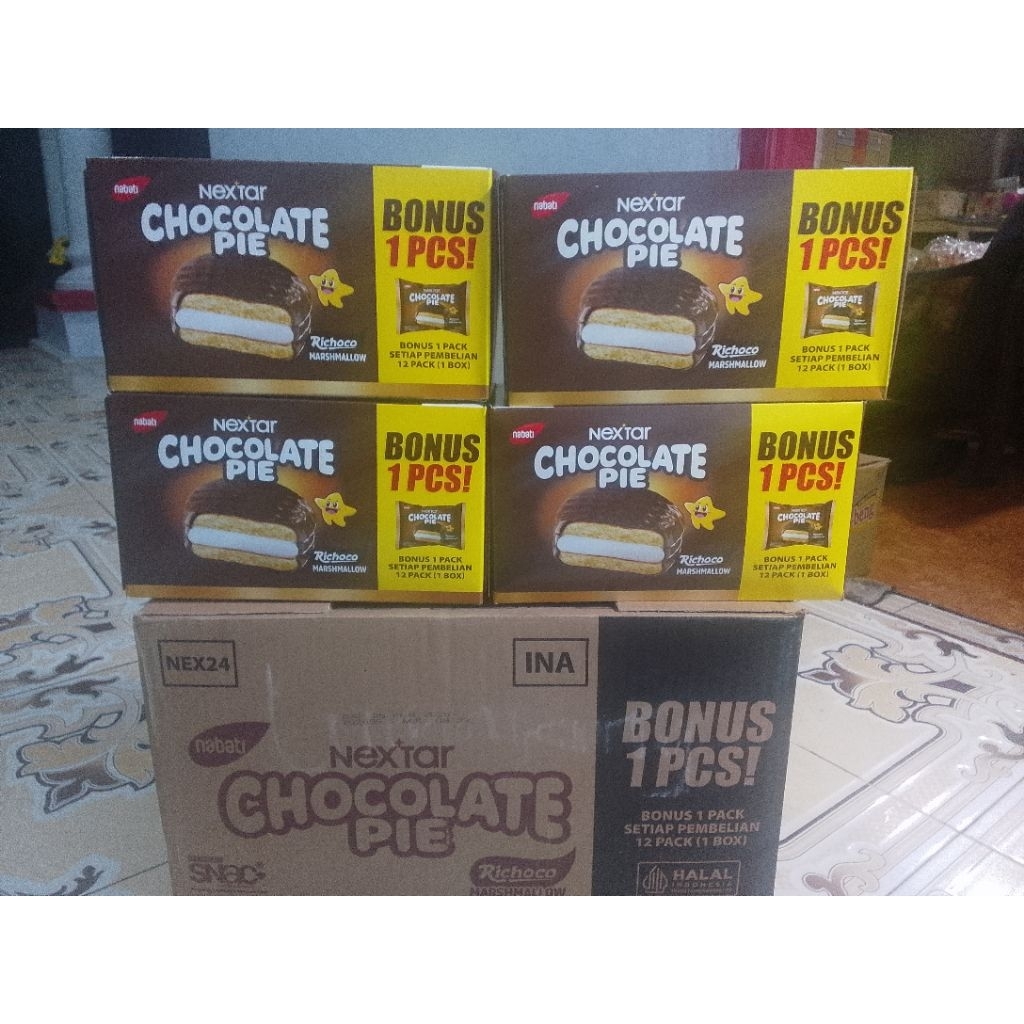 

Chocolate pie(1karton isi 8box 1box isi 12pack+bonus 1pack)