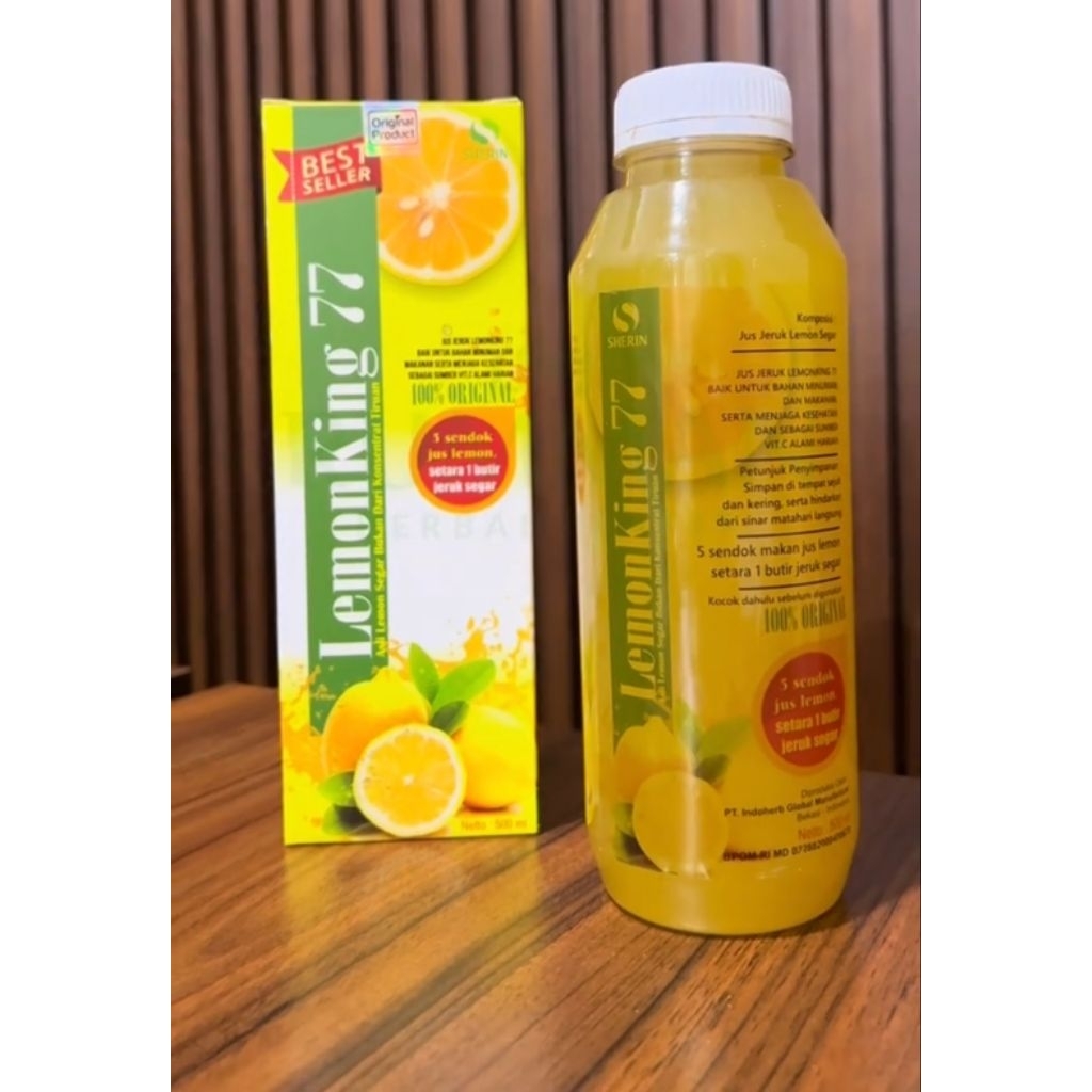 

LEMON KING 77 Original 500ML – Minuman Lemon Murni Asli Segar, Detox & Tingkatkan Imun Tubuh