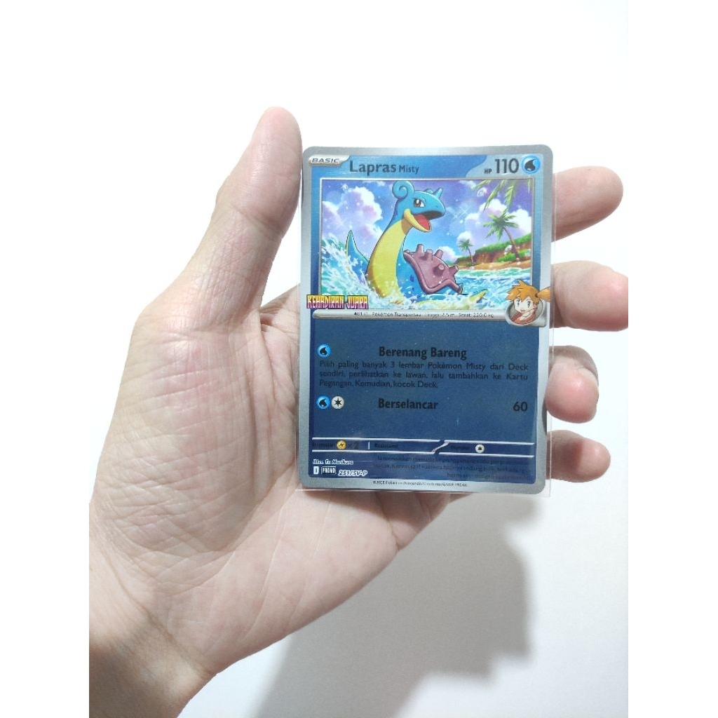 Pokemon TCG Indonesia Promo kehadiran juara (lapras misty)