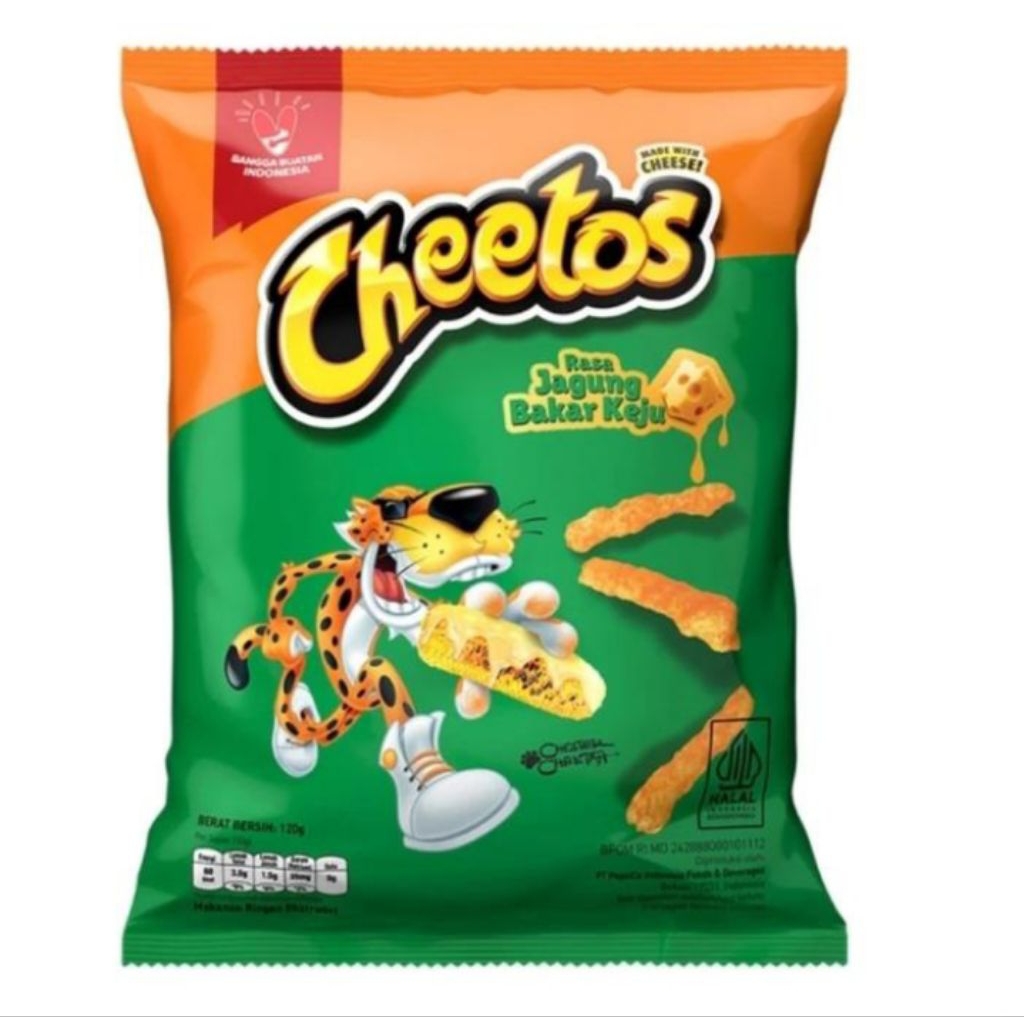 

Cheetos Makanan Ringan Rasa Jagung Bakar Keju 120gr
