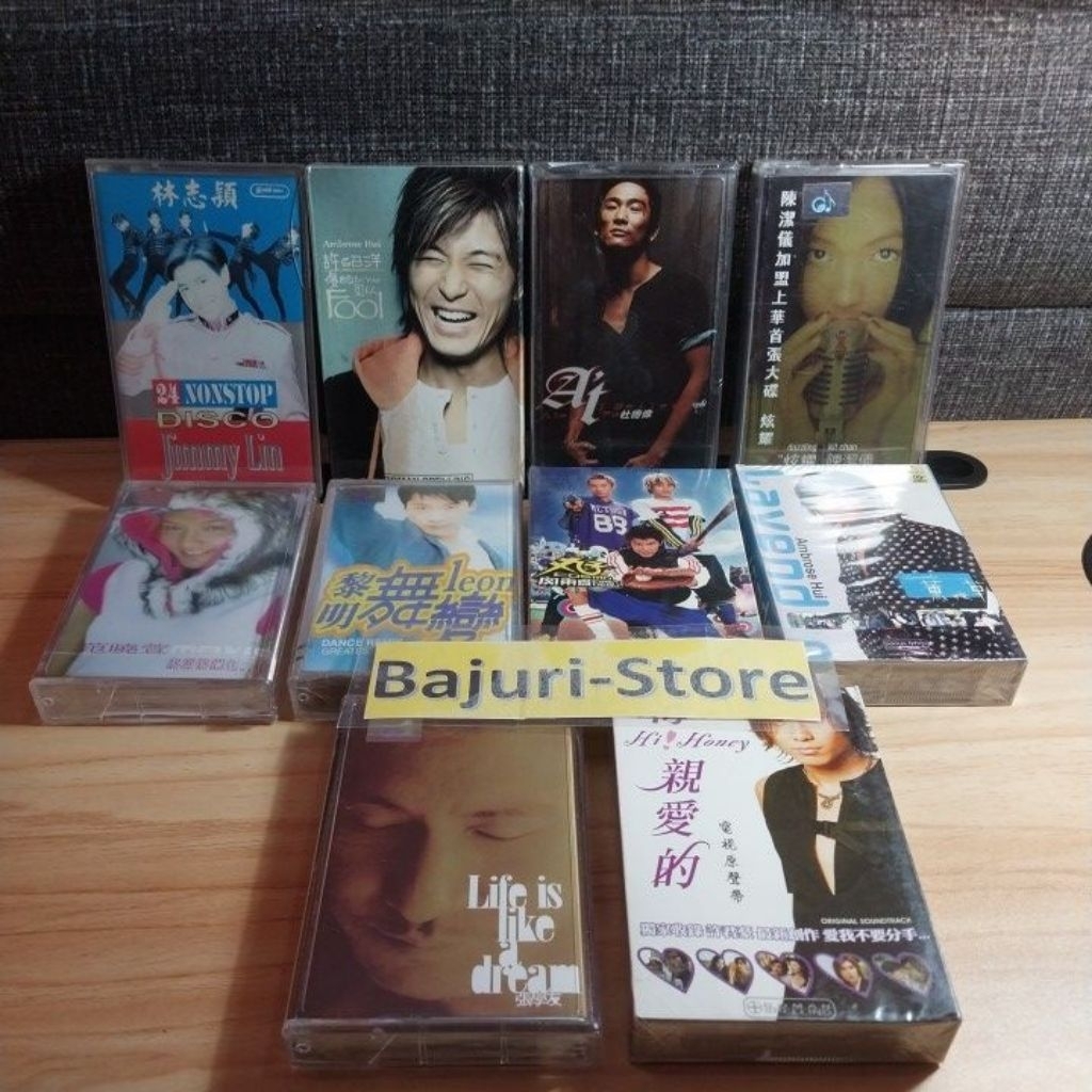 Kaset Pita Mandarin/Penyanyi "Jacky Cheung"  "Ost Hi Honey"  "Ost Lavender"  "Mavis"  "Leon Lai"  "C